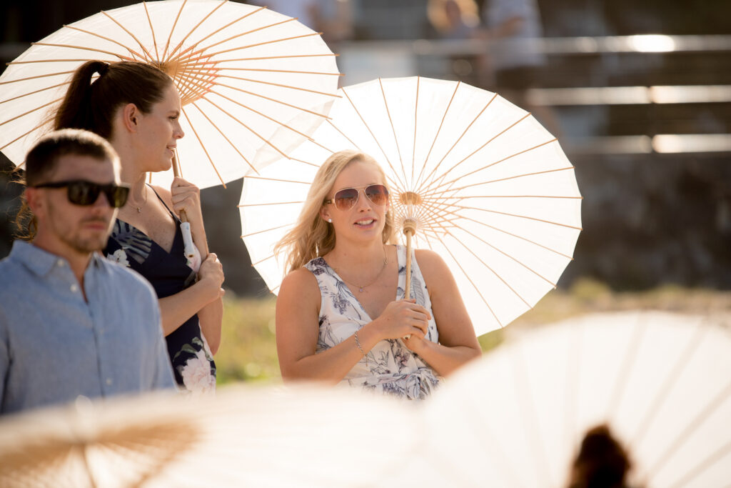 Beating the heat in a Brisbane summer wedding
