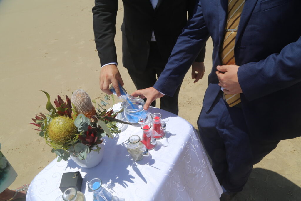 Sand Ceremony at the Gold Coast